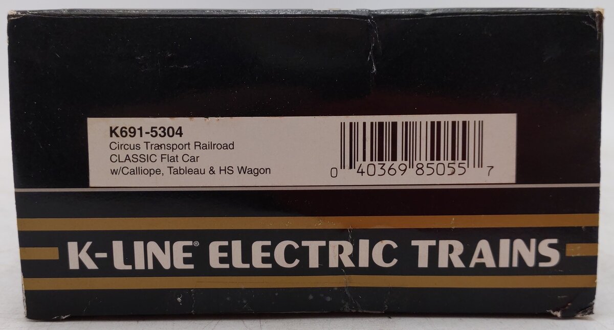 K-Line K691-5304 O Gauge Circus Wagon Transport Flatcar EX/Box