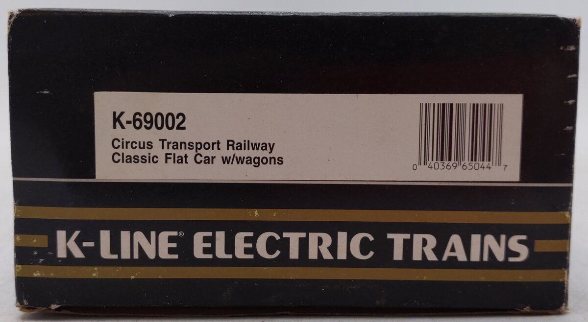 K-Line K-69002 O Gauge Circus Transport Railway Car w/ Wagons VG/Box