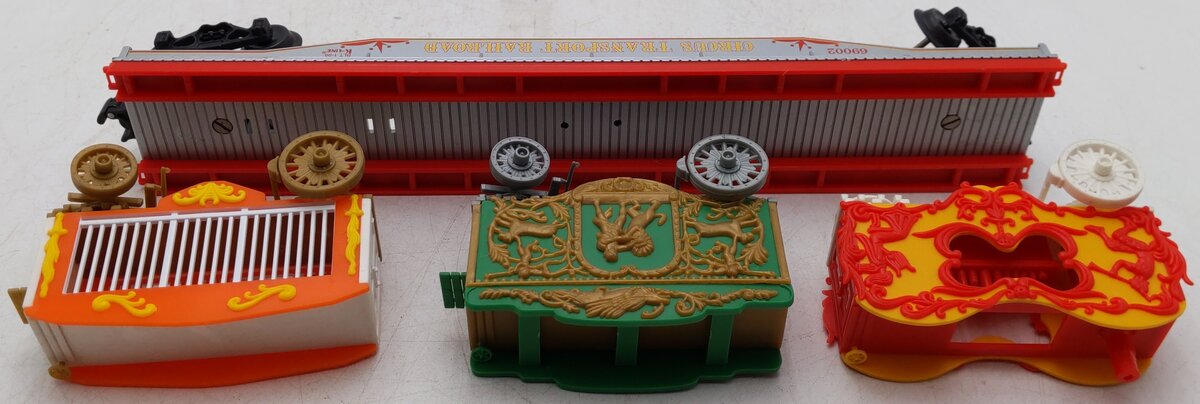 K-Line K-69002 O Gauge Circus Transport Railway Car w/ Wagons VG/Box