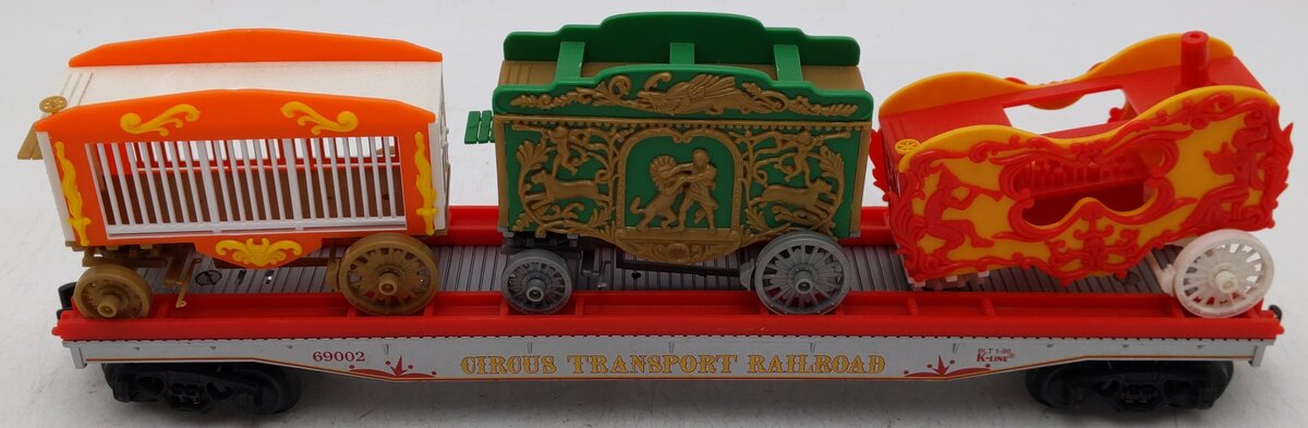 K-Line K-69002 O Gauge Circus Transport Railway Car w/ Wagons VG/Box