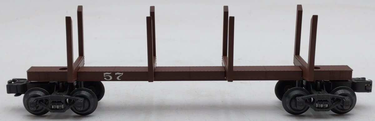K-Line K663-8019 O Gauge Diecast Skeleton Log Car w/ Logs & Stakes #57 EX/Box