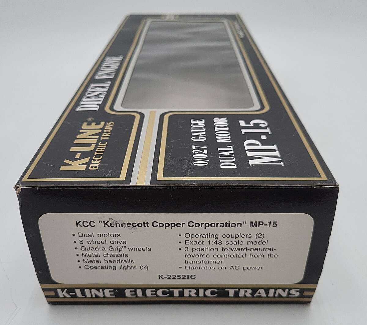 K-Line K-2252IC O Kennecott Copper Corporation MP-15 Diesel Switcher #906 EX/Box