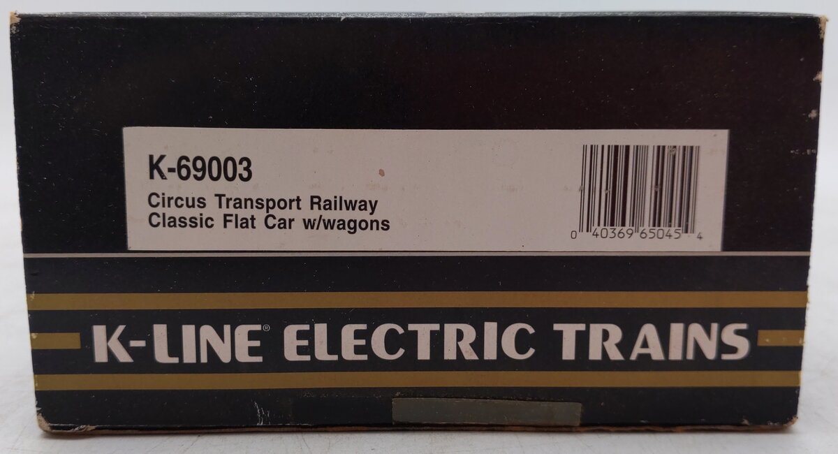 K-Line K-69003 O Gauge Circus Transport Railway Flatcar #69003 with Wagons VG/Box