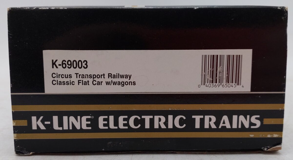 K-Line K-69003 O Gauge Circus Transport Railway Flatcar #69003 with Wagons VG/Box