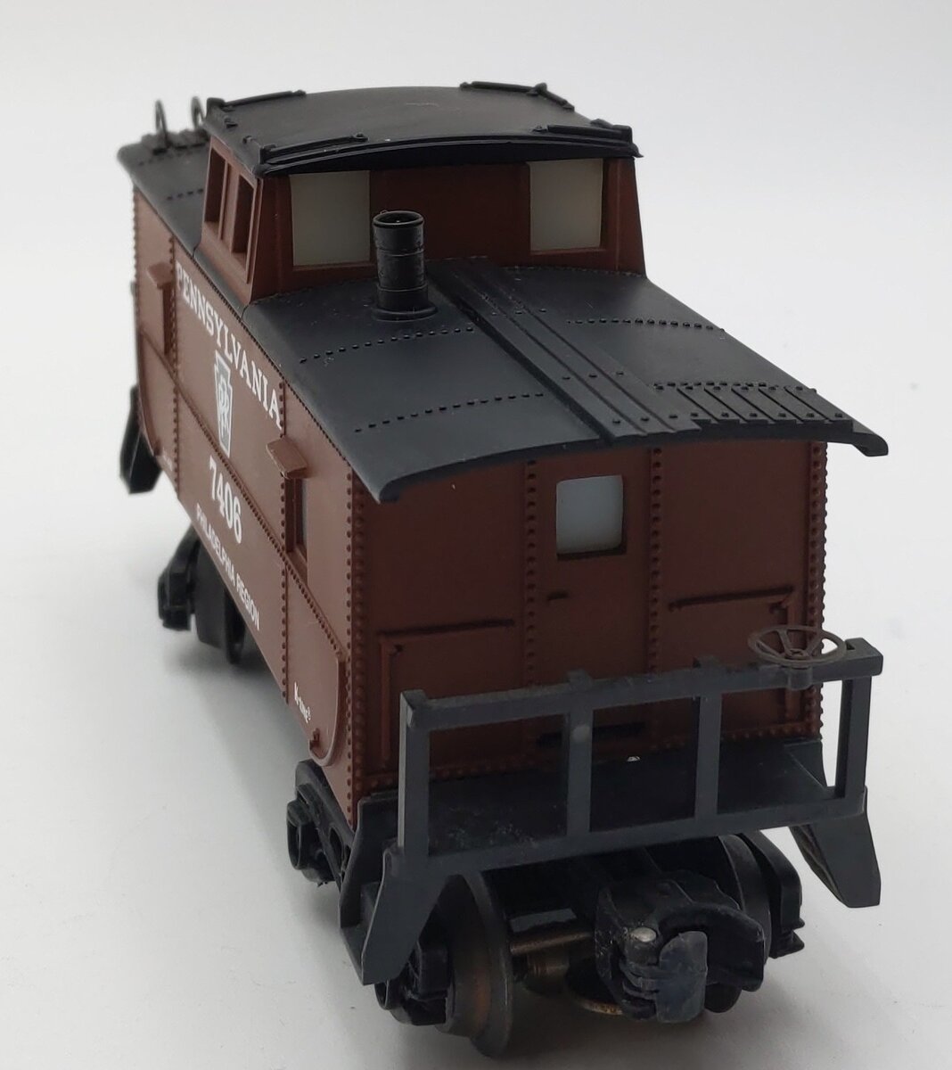 K-Line K7406 O Gauge Pennsylvania Caboose w/Smoke & Lights EX/Box