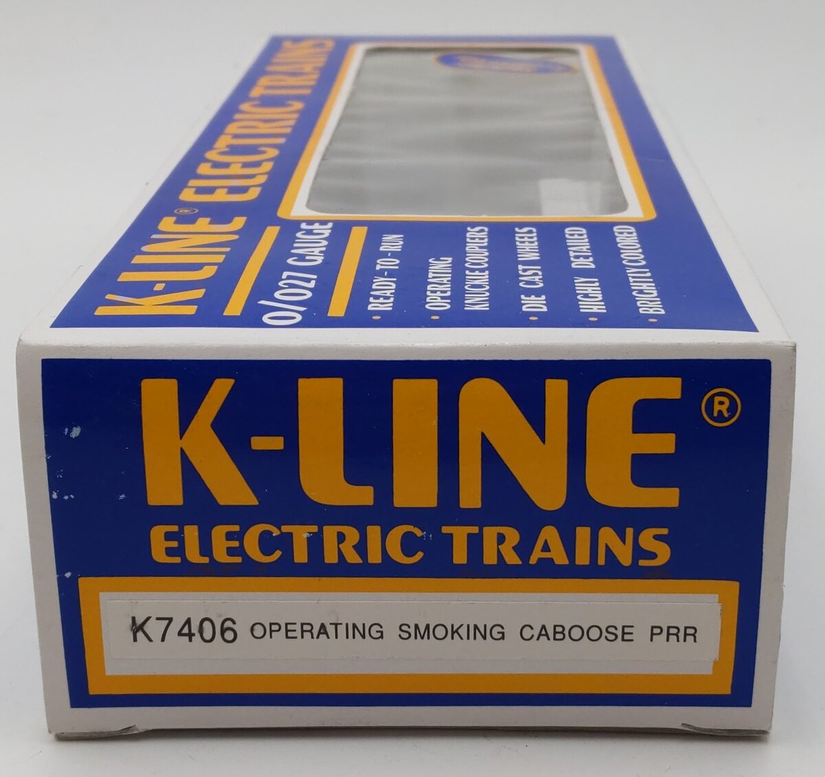 K-Line K7406 O Gauge Pennsylvania Caboose w/Smoke & Lights EX/Box
