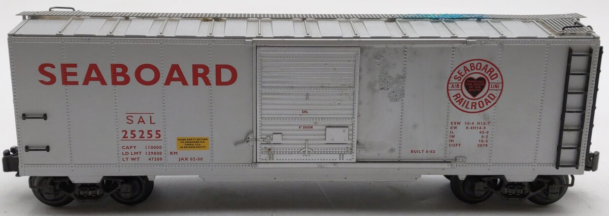 K-Line K751-1951 O Gauge Seaboard Diecast Box Car #25255 VG/Box