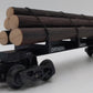 K-Line K663-1851 NP Diecast Skeleton Log Car w/6 Logs LN/Box