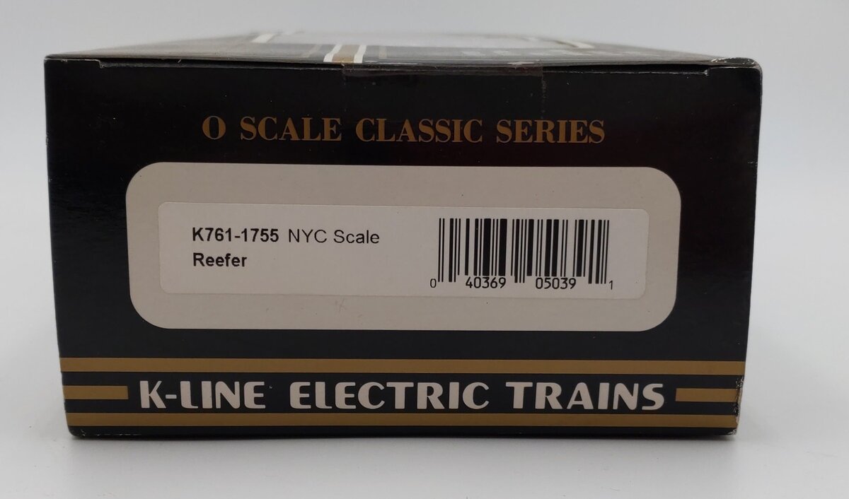 K-Line K761-1755 O Gauge New York Central Refrigerator Car #1038 EX/Box