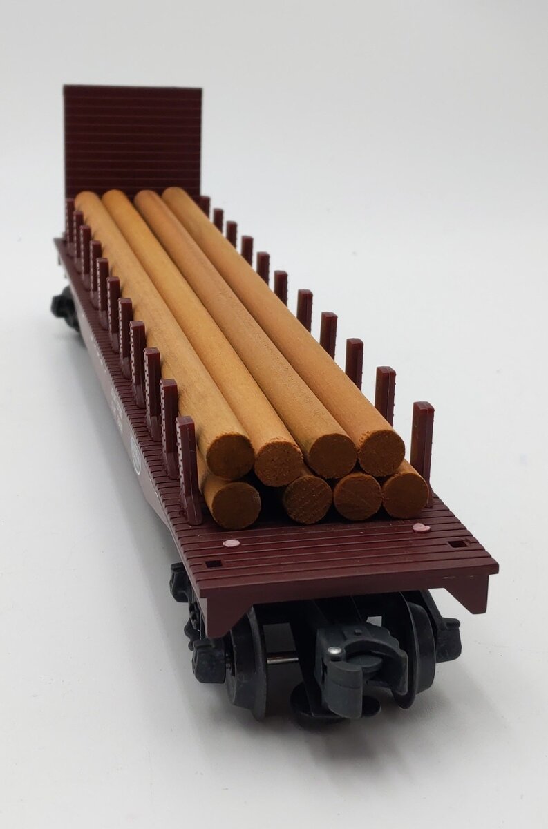 K-Line K69001 O Gauge New York Central Classic Flat Car with Stakes EX/Box