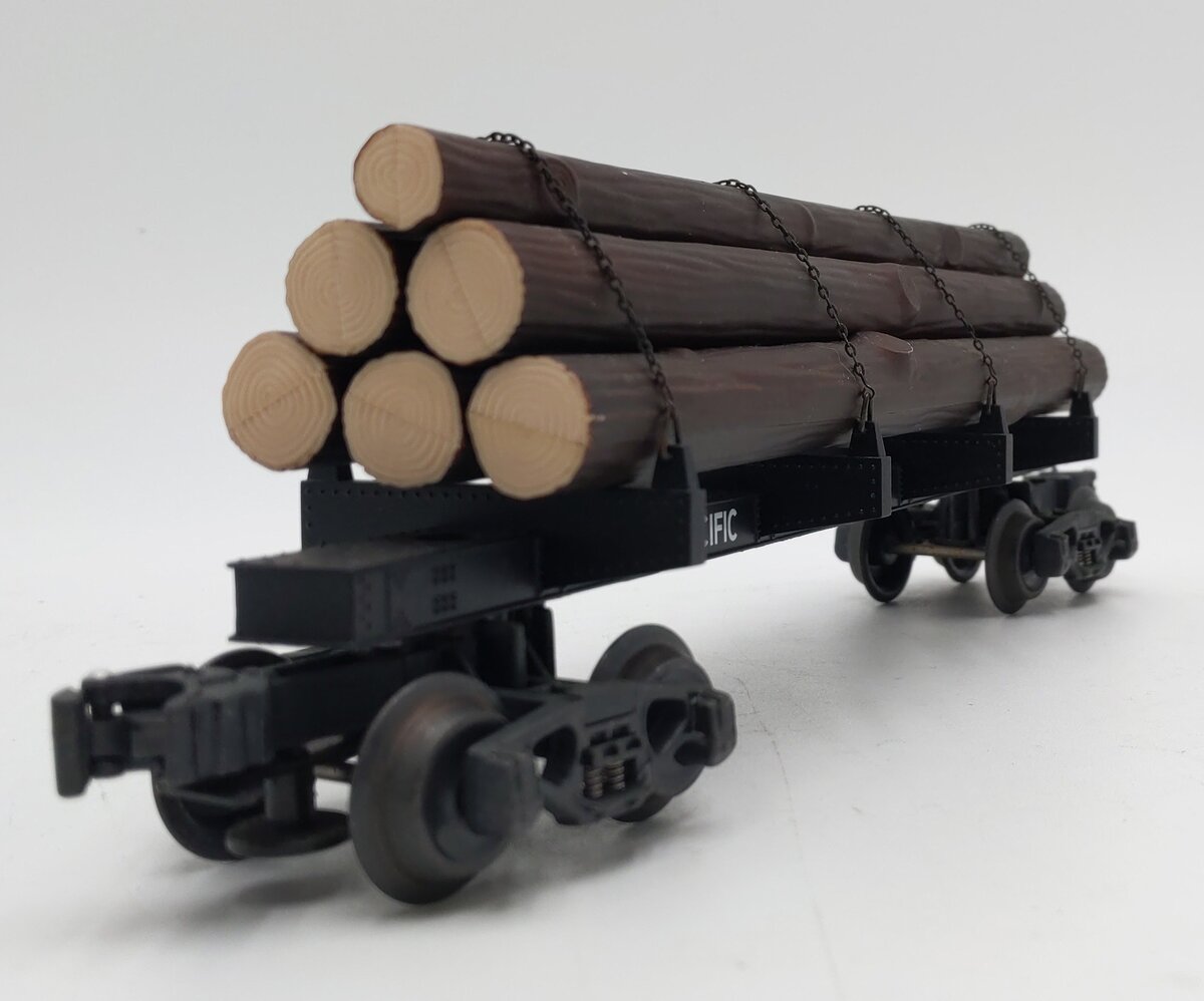 K-Line K663-1212 Canadian Pacific Skeleton Car w/Logs #308430 LN/Box