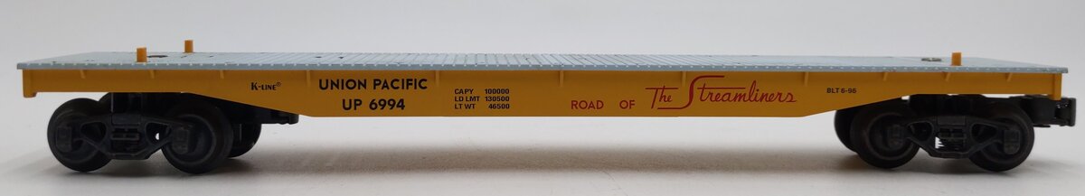 K-Line K-6994 O Gauge Union Pacific Classic Flat Car EX/Box