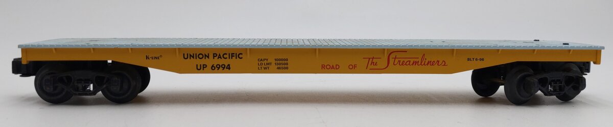K-Line K-6994 O Gauge Union Pacific Classic Flat Car EX/Box