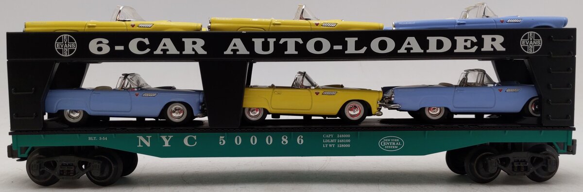 K-Line K694-1752 O Gauge New York Central Classic Evans Auto Loader EX/Box