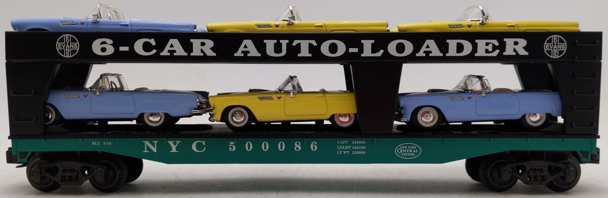 K-Line K694-1752 O Gauge New York Central Classic Evans Auto Loader EX/Box