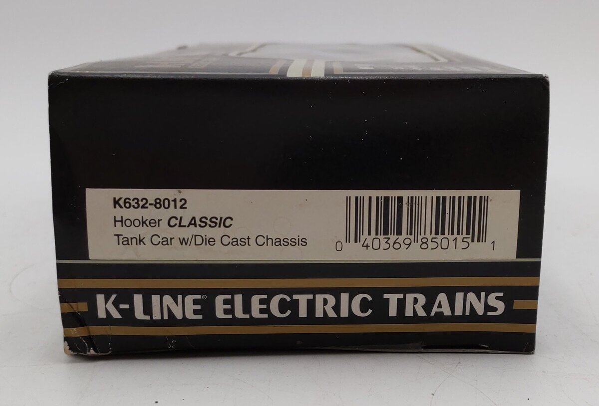 K-Line K632-8012 O Gauge Hooker Single Dome Tank Car LN/Box