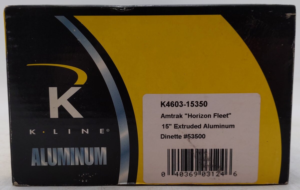 K-Line K4603-15350 O Amtrak 15" Aluminum Diner Car #53500 EX/Box