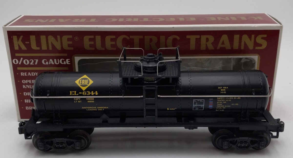 K-Line K6344 O Erie Single Dome Tank Car EX/Box
