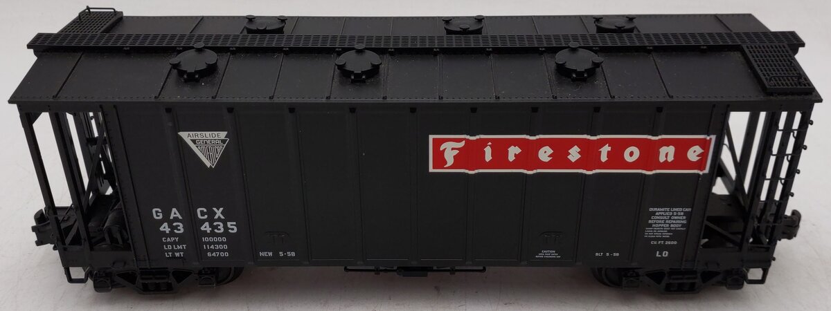 Atlas 6355-2 O Gauge Firestone GATX Covered Hopper #43435 -3 Rail EX/Box