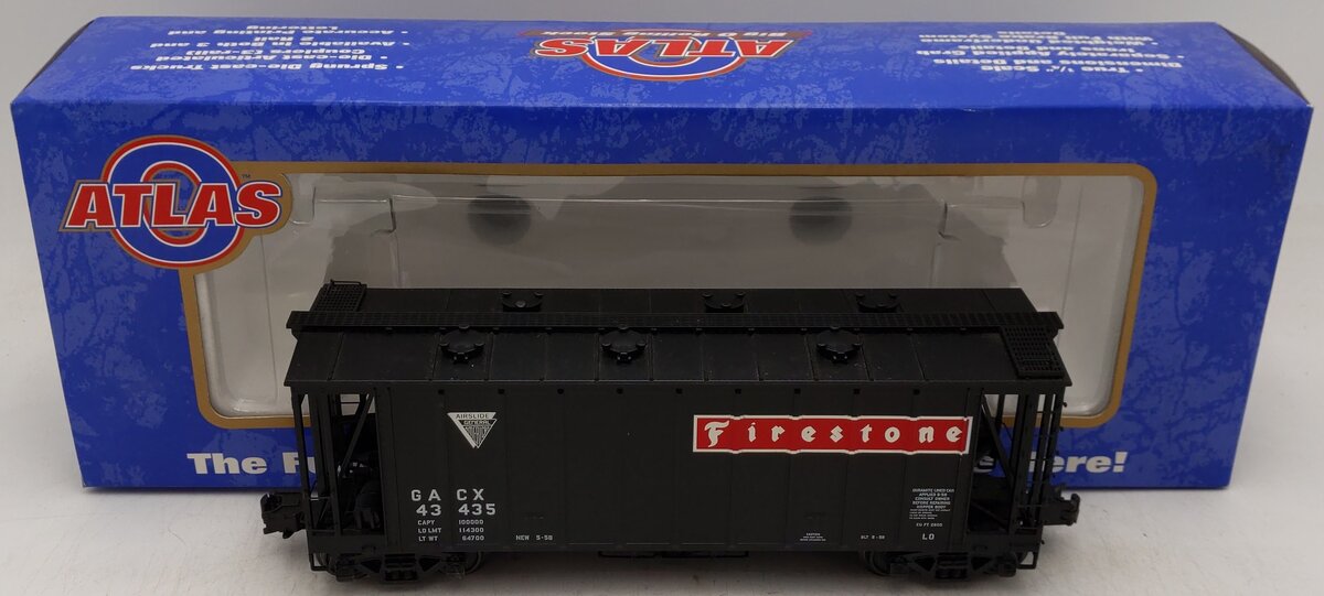 Atlas 6355-2 O Gauge Firestone GATX Covered Hopper #43435 -3 Rail EX/Box