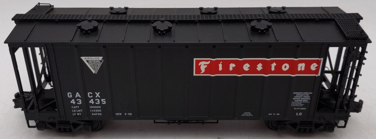 Atlas 6355-2 O Gauge Firestone GATX Covered Hopper #43435 -3 Rail EX/Box