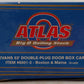Atlas 6501-2 O Gauge Boston & Maine 53' Double Plug Door Boxcar #111 (3 Rail) EX/Box