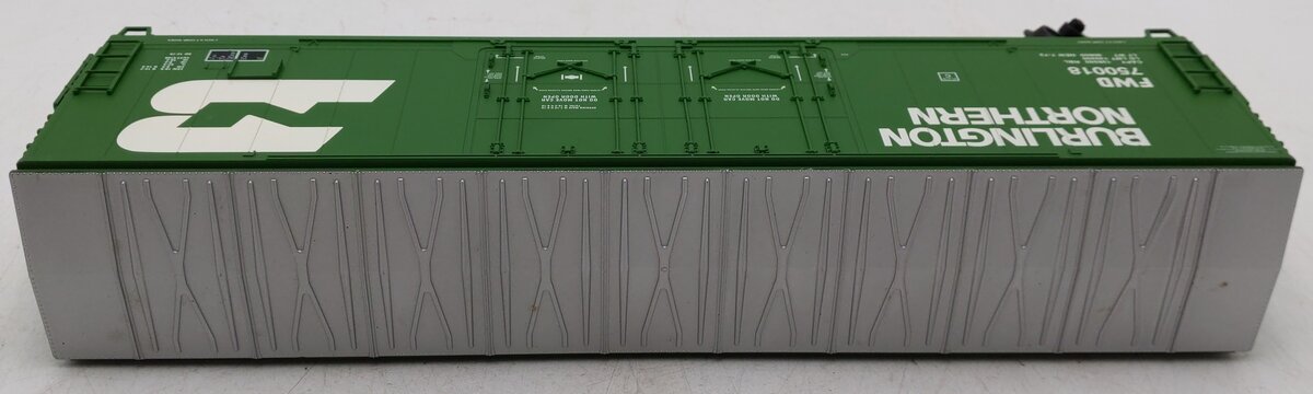Atlas 6502-2 O Gauge Burlington Northern Boxcar #750018 - 3 Rail VG/Box