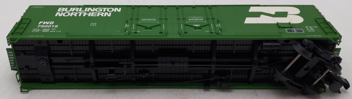 Atlas 6502-2 O Gauge Burlington Northern Boxcar #750018 - 3 Rail VG/Box