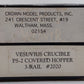 Weaver 2020 O Gauge Vesuvius Crucible PS-2 Covered Hopper EX/Box