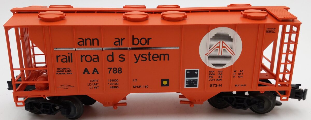 Weaver 788 O Gauge Ann Arbor 3-Rail Covered Hopper EX/Box