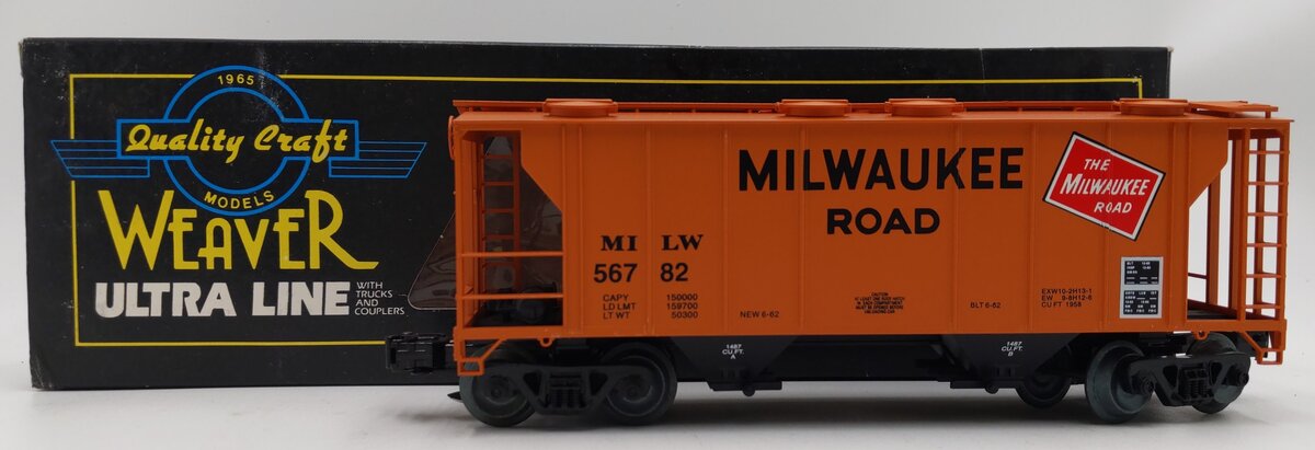 Weaver 56782 Milwaukee Road Covered Hopper LN/Box
