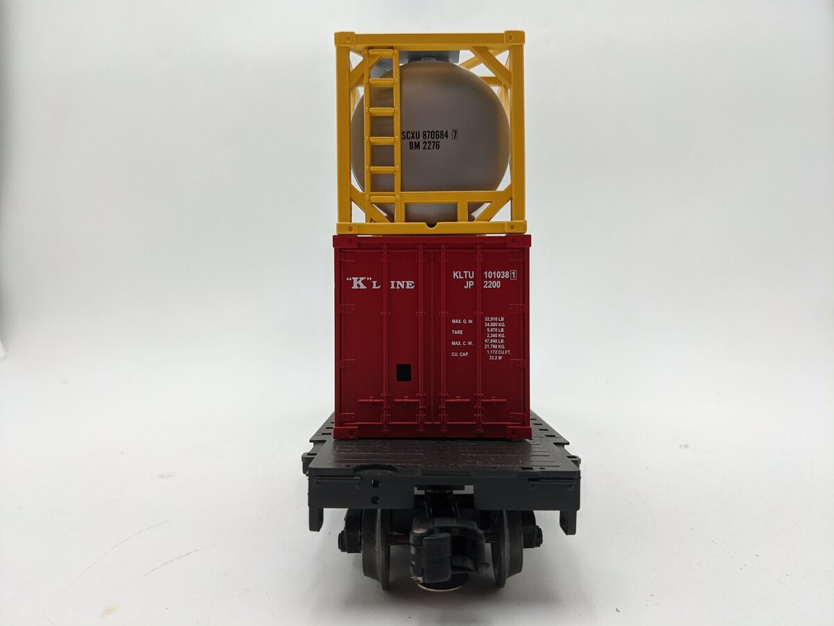 Weaver 3025 O Gauge Nickel Plate Road (NKP) 50ft Flat Car 3-Rail VG