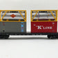 Weaver 3025 O Gauge Nickel Plate Road (NKP) 50ft Flat Car 3-Rail VG