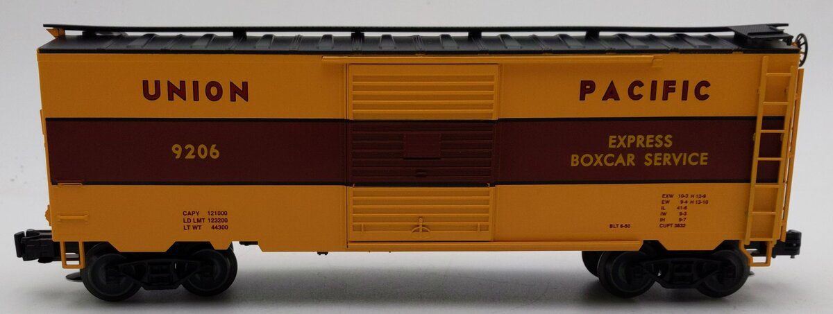 Weaver EBC55U1 O Gauge Union Pacific Express Boxcar #9206 LN