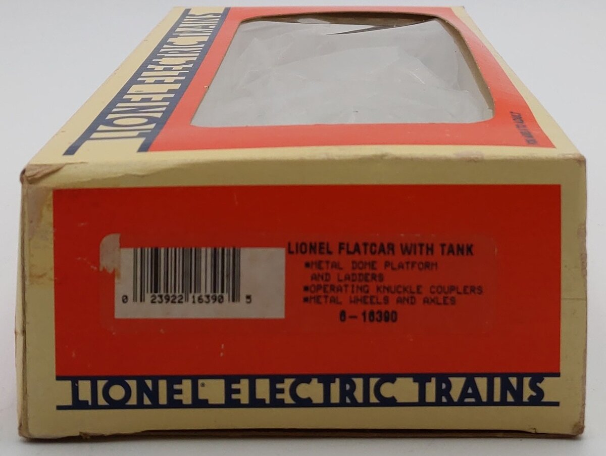 Lionel 6-16390 O Gauge Lionelville Fire Rescue Flatcar w/Water Tank EX/Box