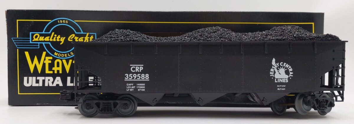 Weaver 359588 Central New Jersey 3 Bay Offset Hopper (3-Rail) LN/Box