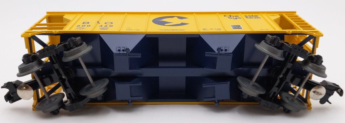 Weaver 600460 O Gauge Baltimore & Ohio Chessie PS-2 #3 Hi-Rail Hopper Car EX/Box