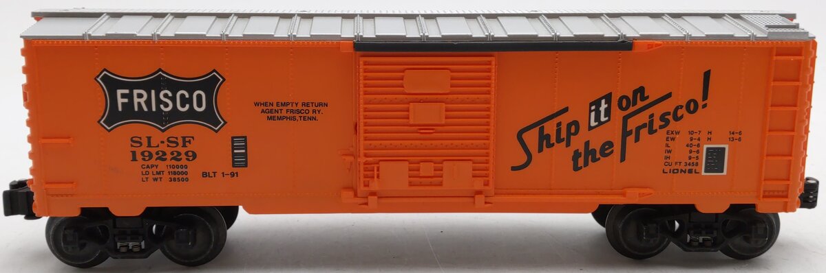 Lionel 6-19229 O Gauge Frisco Boxcar VG/Box