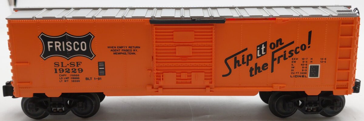Lionel 6-19229 O Gauge Frisco Boxcar VG/Box