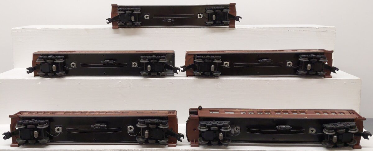 Williams 2502 O Gauge Pennsylvania Tuscan Madison 5-Car Set EX/Box