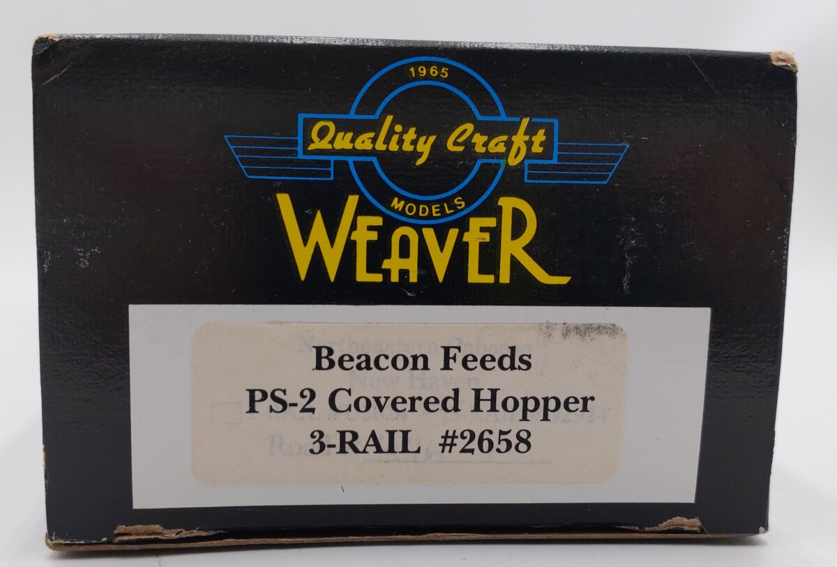 Weaver 2658 O Gauge Beacon Feeds PS2 Covered Hopper (3-Rail) EX/Box