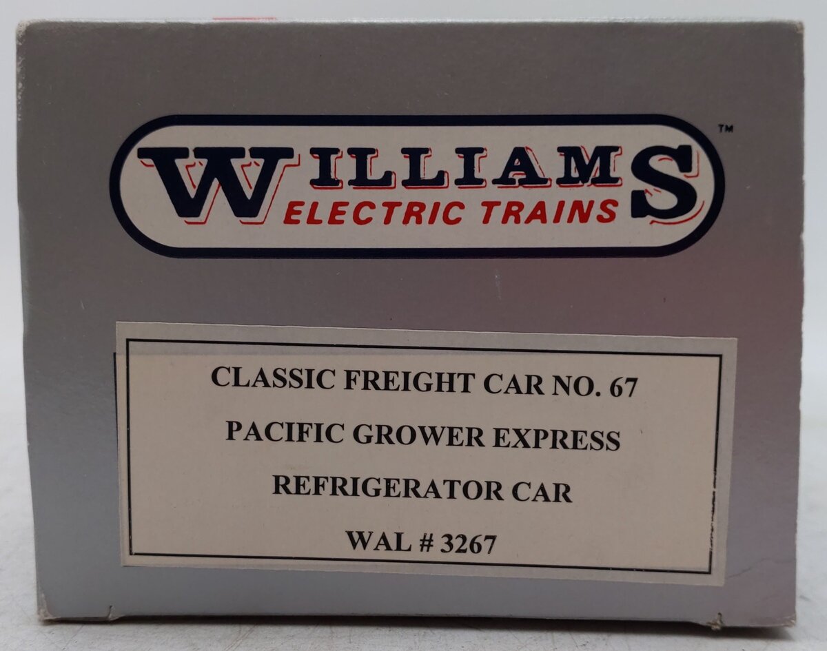 Williams 3267 Pacific Growers Express Refrigerator Car EX/Box