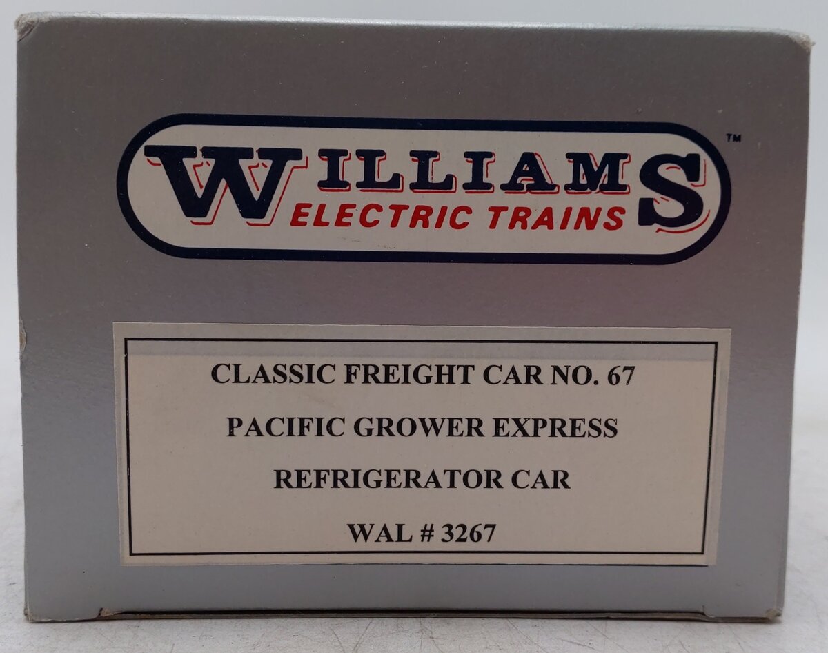 Williams 3267 Pacific Growers Express Refrigerator Car EX/Box