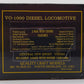 Weaver 1558LP O CNJ Baldwin VO-1000 Diesel Locomotive #1062 w/ Sound LN/Box