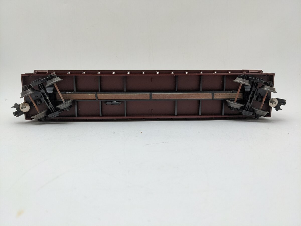 Weaver U2703 O Gauge PRR 50' Bulkhead Flatcar 3-Rail #473950 VG