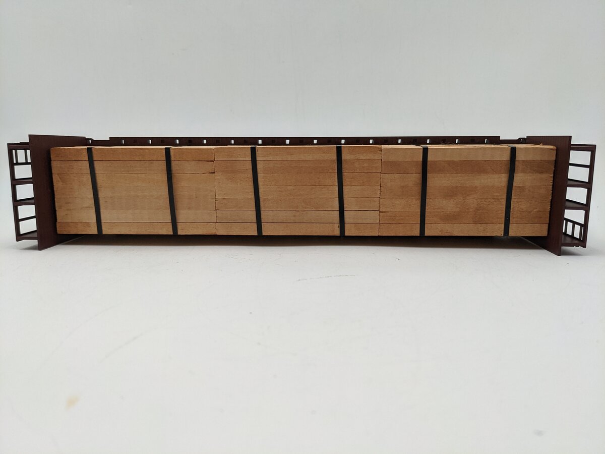 Weaver U2703 O Gauge PRR 50' Bulkhead Flatcar 3-Rail #473950 VG