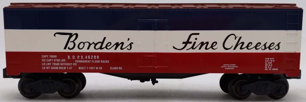 Williams 3273 O Gauge Bordens' Cheeses Refrigerator Car #73 EX/Box