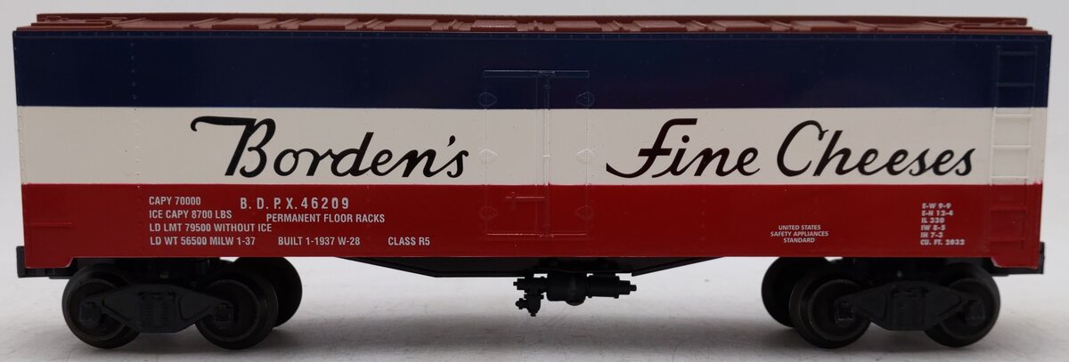 Williams 3273 O Gauge Bordens' Cheeses Refrigerator Car #73 EX/Box