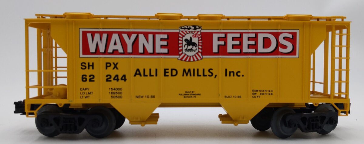 Weaver 62244 O Gauge Wayne Feeds Hopper Car (3-Rail) EX/Box