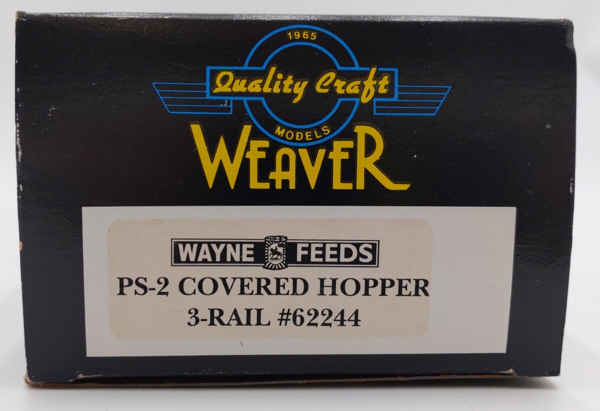 Weaver 62244 O Gauge Wayne Feeds Hopper Car (3-Rail) EX/Box